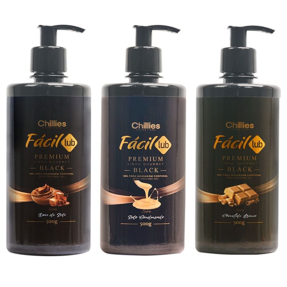 Fácil Lub Premium Gel Corporal Gourmet 500g Chillies