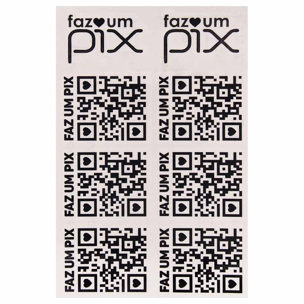 Faz Um Pix Tatuagem Temporária 10 X 15cm Sedux