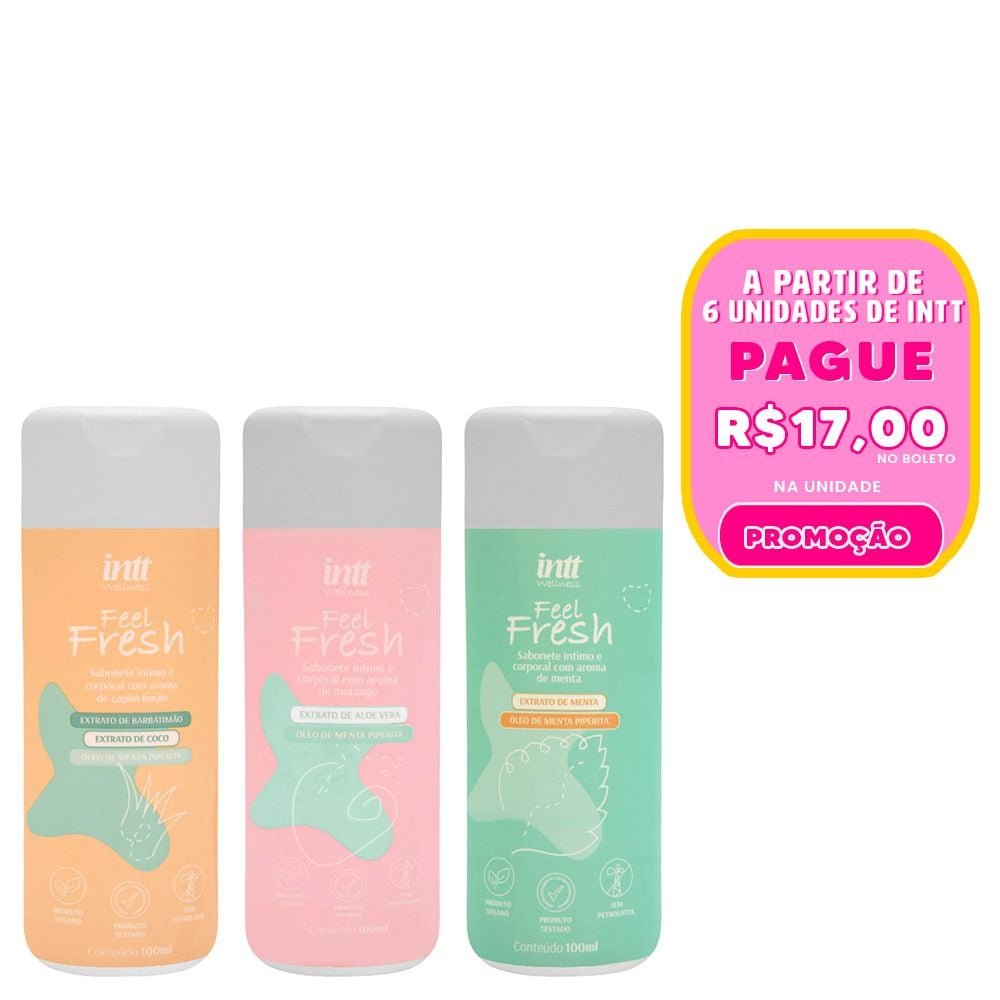 Feel Fresh Sabonete íntimo Aromático 100ml Intt