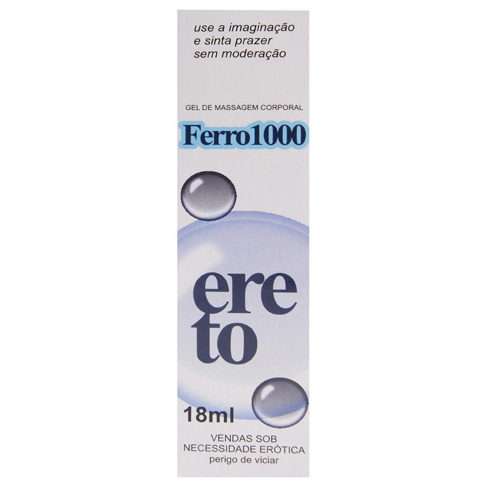 Ferro 1000 Ereto Gel Masculino 18ml Segred Love