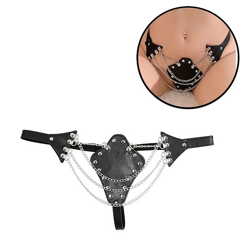 Fetiche Harness Calcinha com Corrente - Tamanho Único