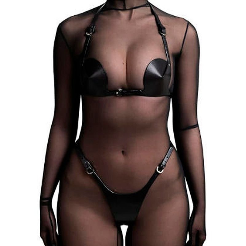 Fetiche Harness Calcinha e Sutiã - Tamanho Único