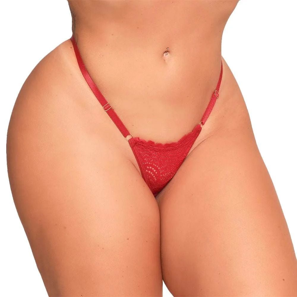 Fio Dental Tailandesa Vermelho Strass Frases Tallyta