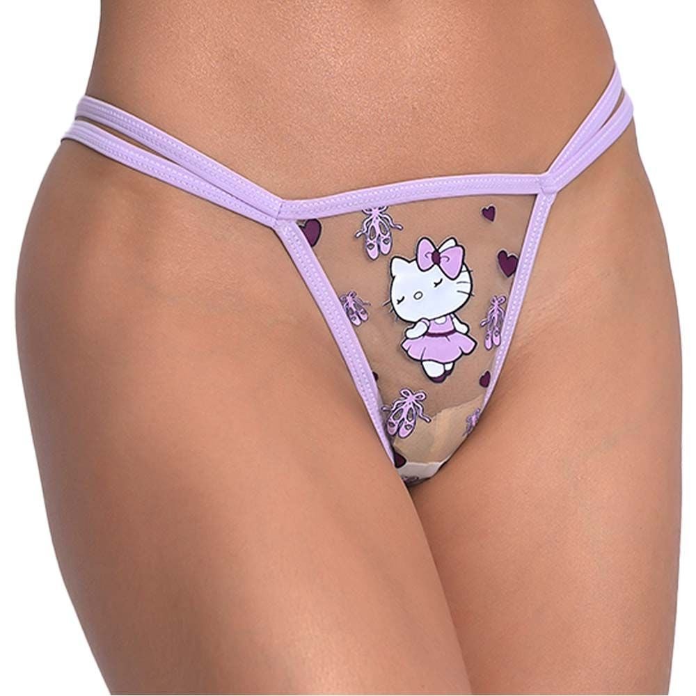 Fio Dental Transp Hello Kitty Bailarina Pimenta Sexy