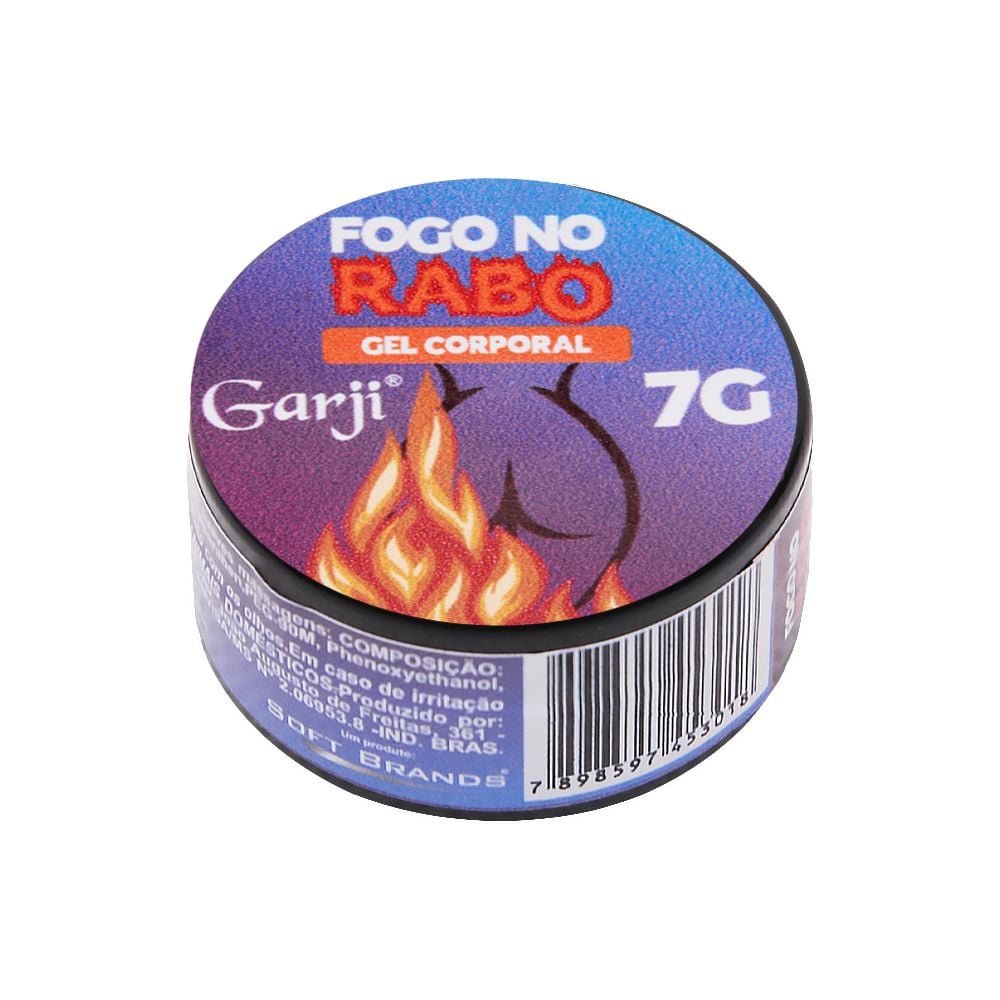 Fogo No Rabo Lubrificante Anal Pote 7g Garji