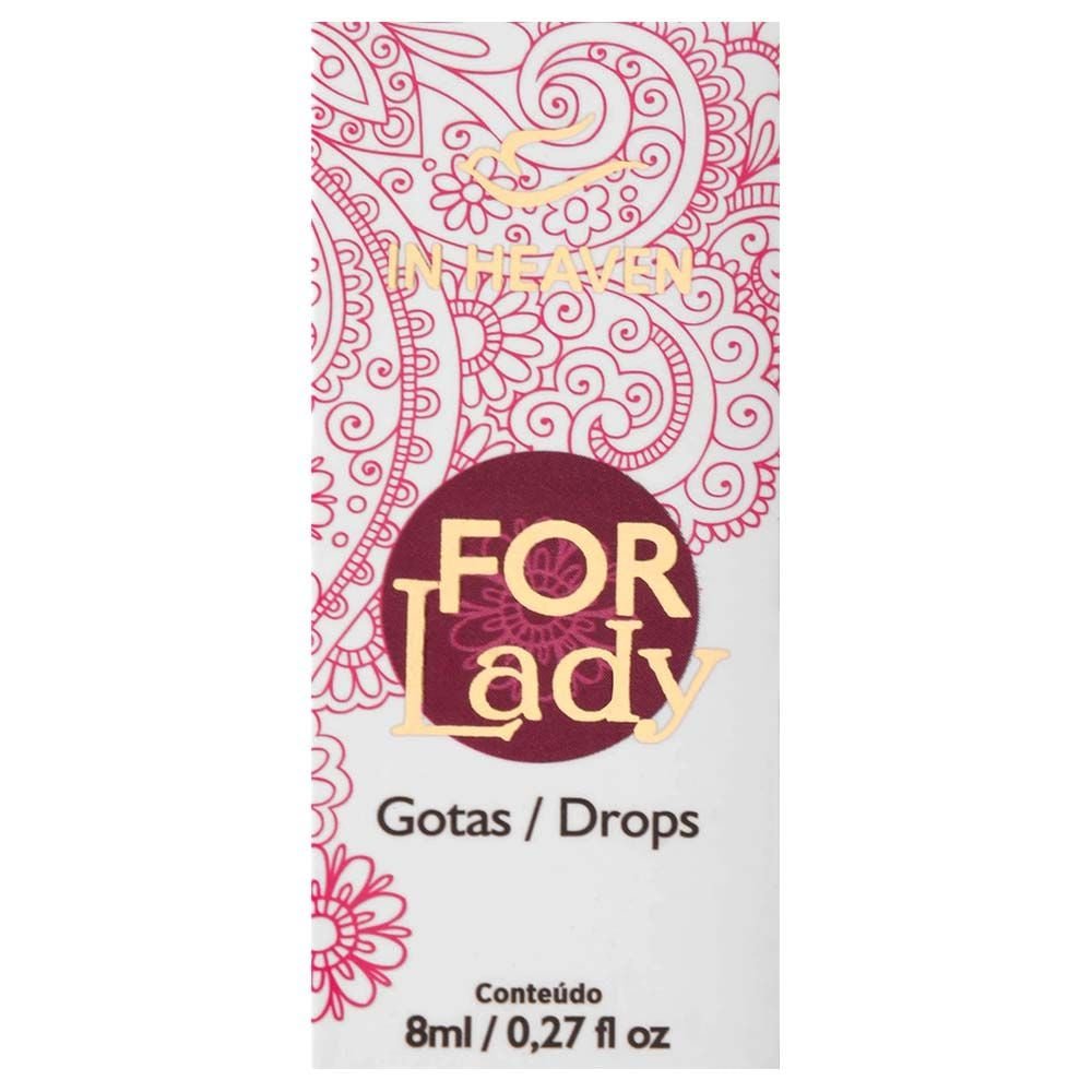 For Lady Excitante Feminino Efeito Hot 8ml Intt