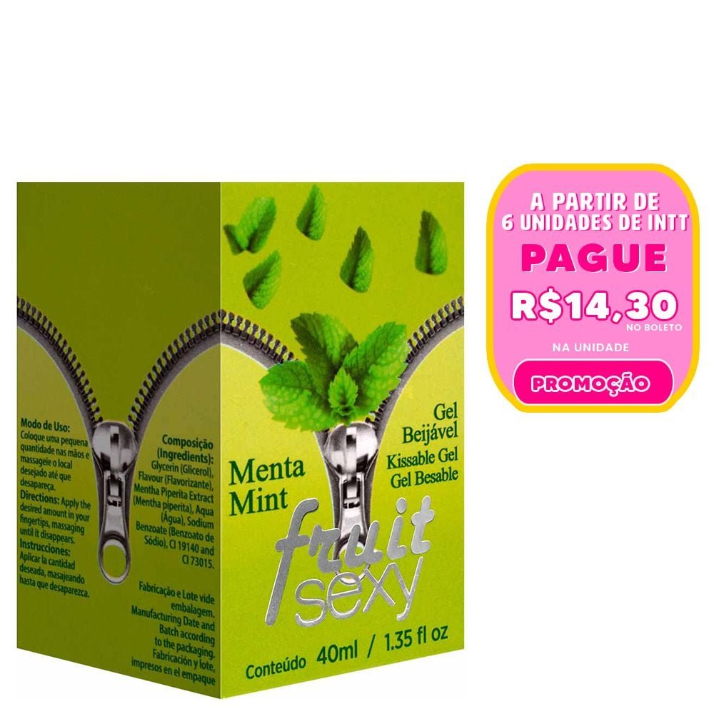 Fruit Sexy Gel Beijável Saborizado 40g Intt