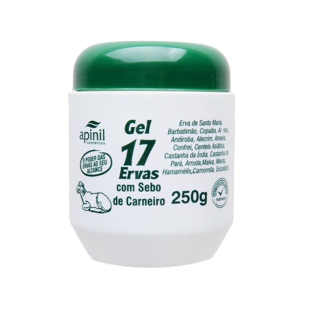 Gel 17 Ervas Com Sebo De Carneiro 250g Apinil