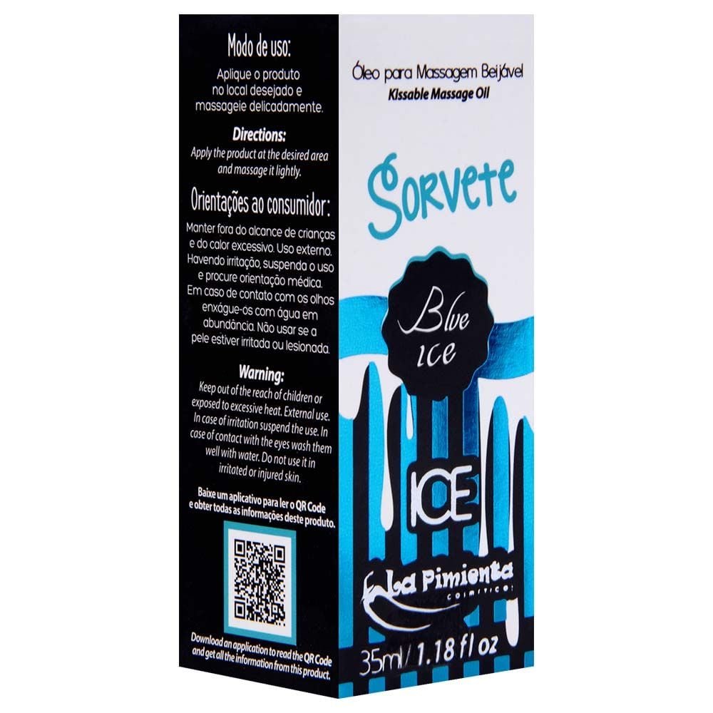 Gel Beijável Sorvete Ice 35ml La Pimienta