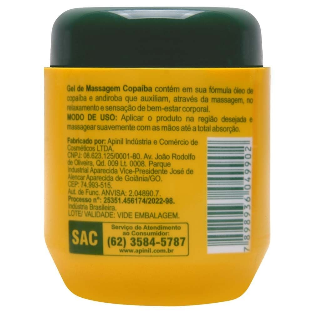 Gel Copaíba Massageador 250g Apinil