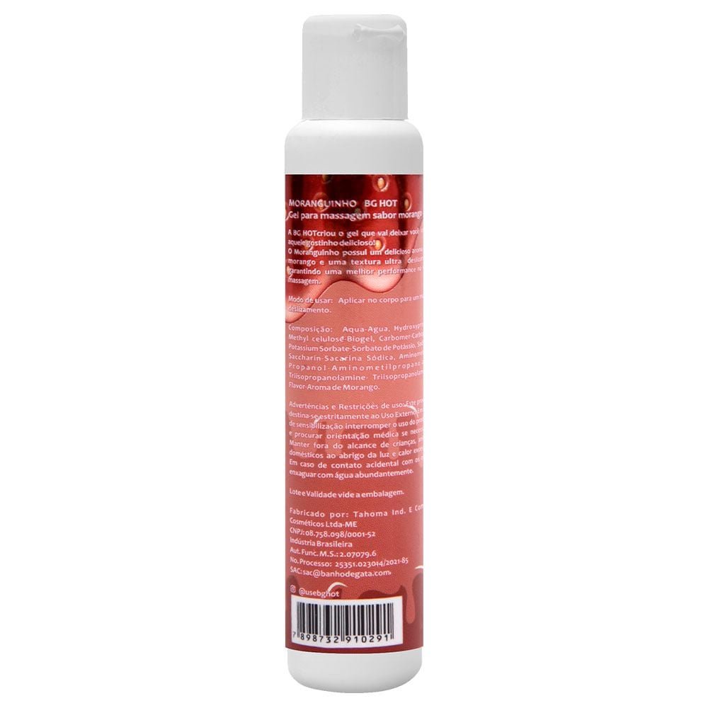 Gel Deslizante Beijável 45g Banho De Gata