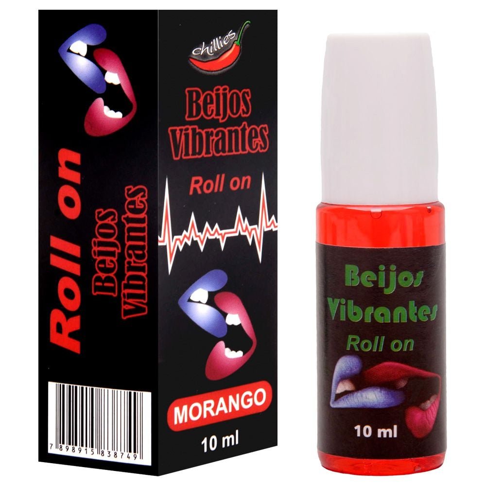 Gel Do Beijo Vibrante Em Rollon 10ml Chillies