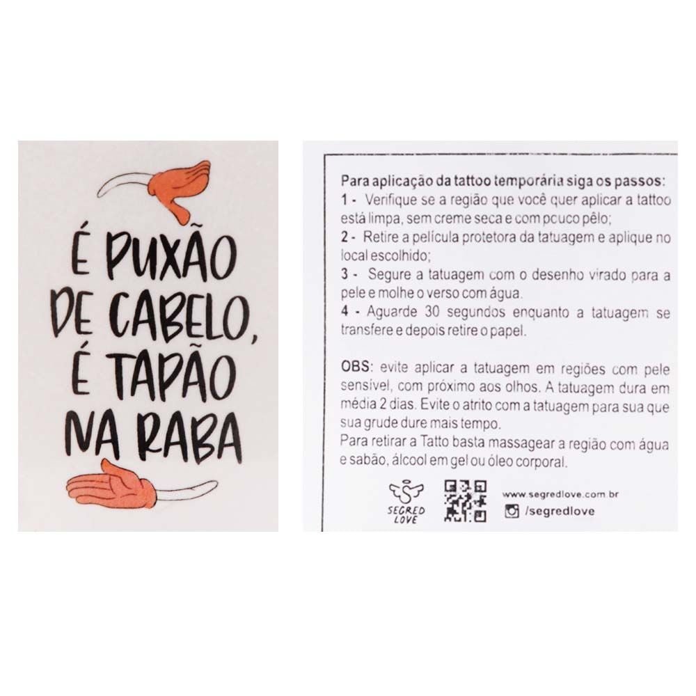 Gel é Puxão De Cabelo Tatoo 15ml Segred Love