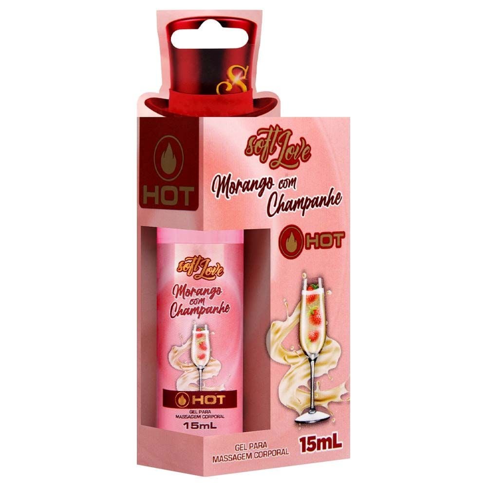 Gel Hot Comestível 15ml Soft Love