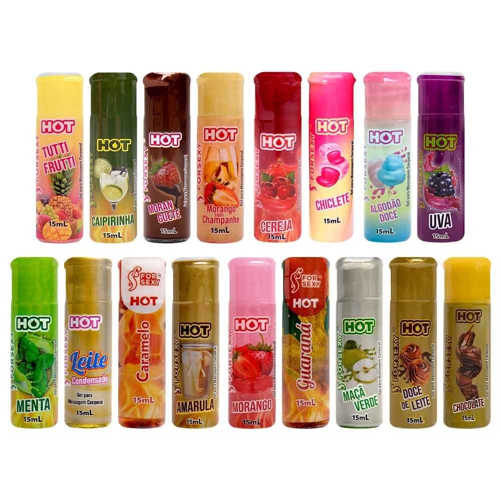 Gel Hot Comestível Saboroso 15ml For Sexy