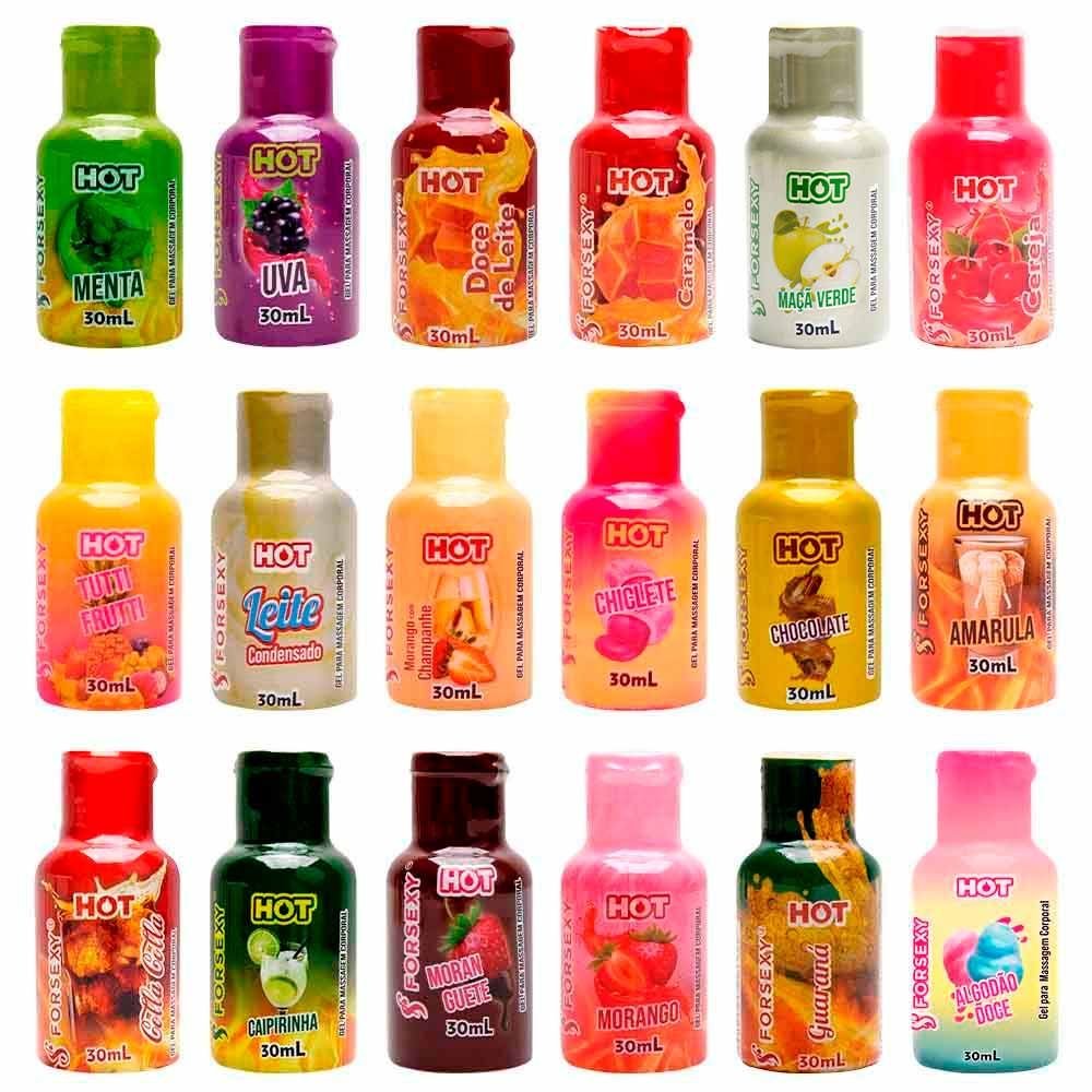 Gel Hot Comestível Saboroso 30ml For Sexy