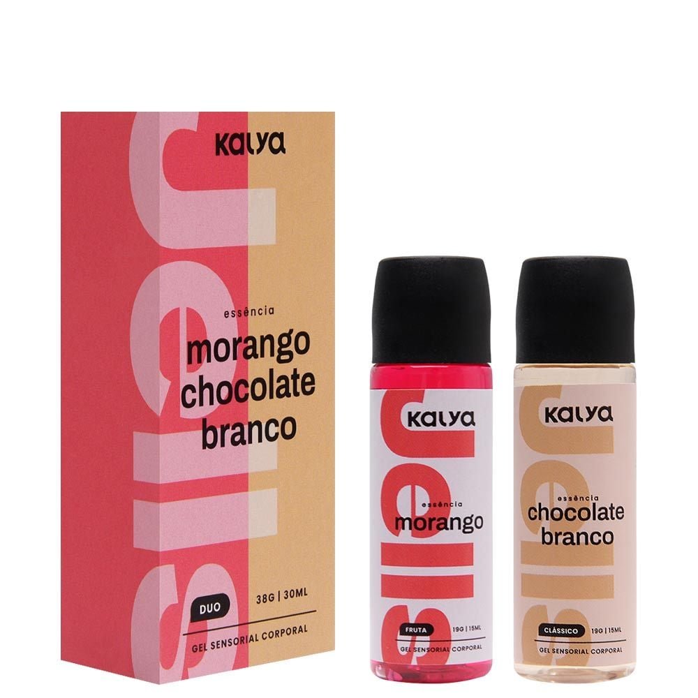 Gel Hot Duo Morango E Chocolate Branco Kalya