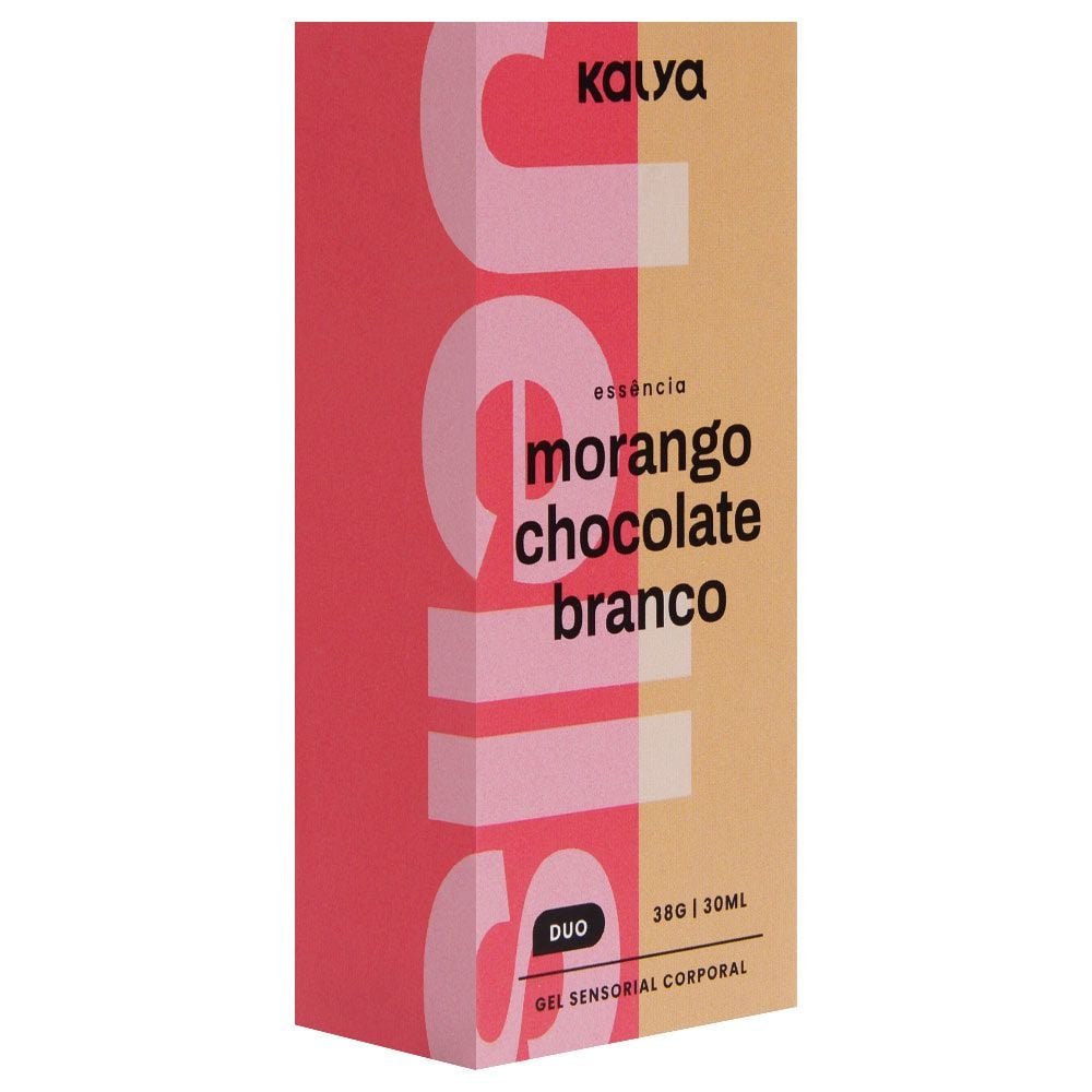 Gel Hot Duo Morango E Chocolate Branco Kalya