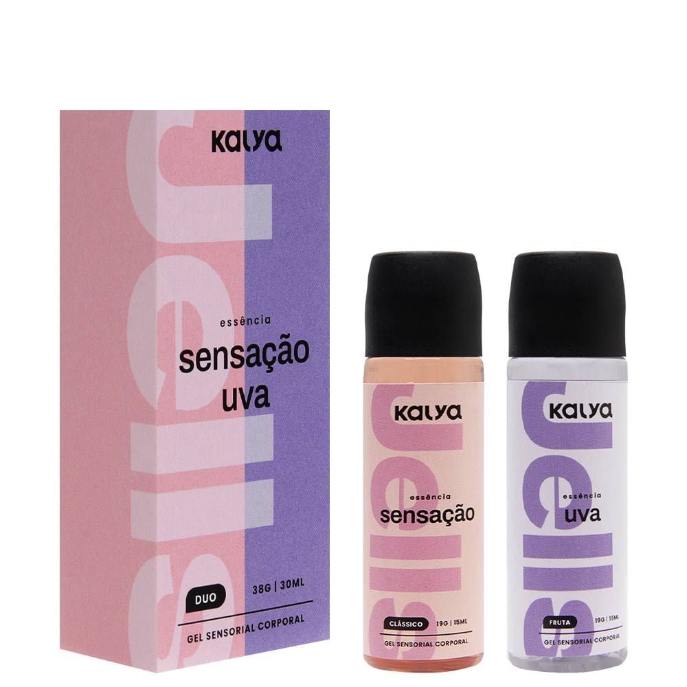 Gel Hot Duo Sensação E Uva Kalya