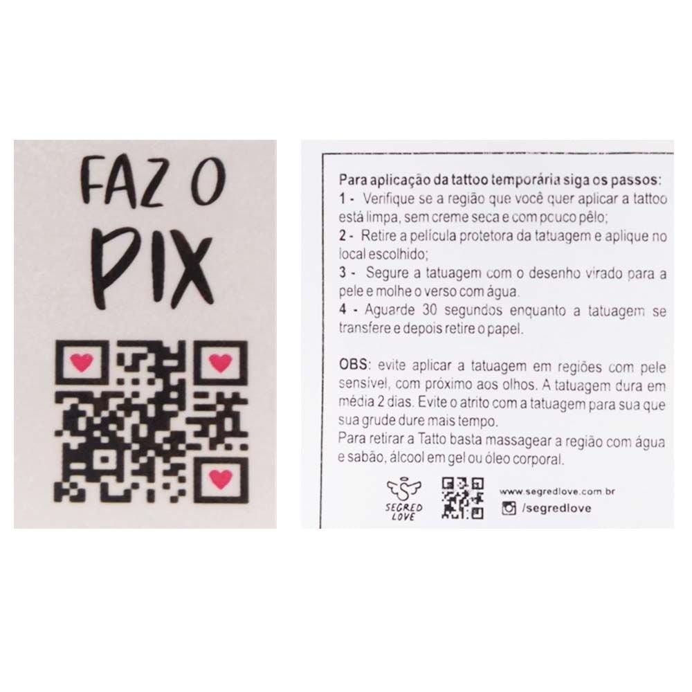 Gel Ice Faz O Pix Tatoo 15ml Segred Love