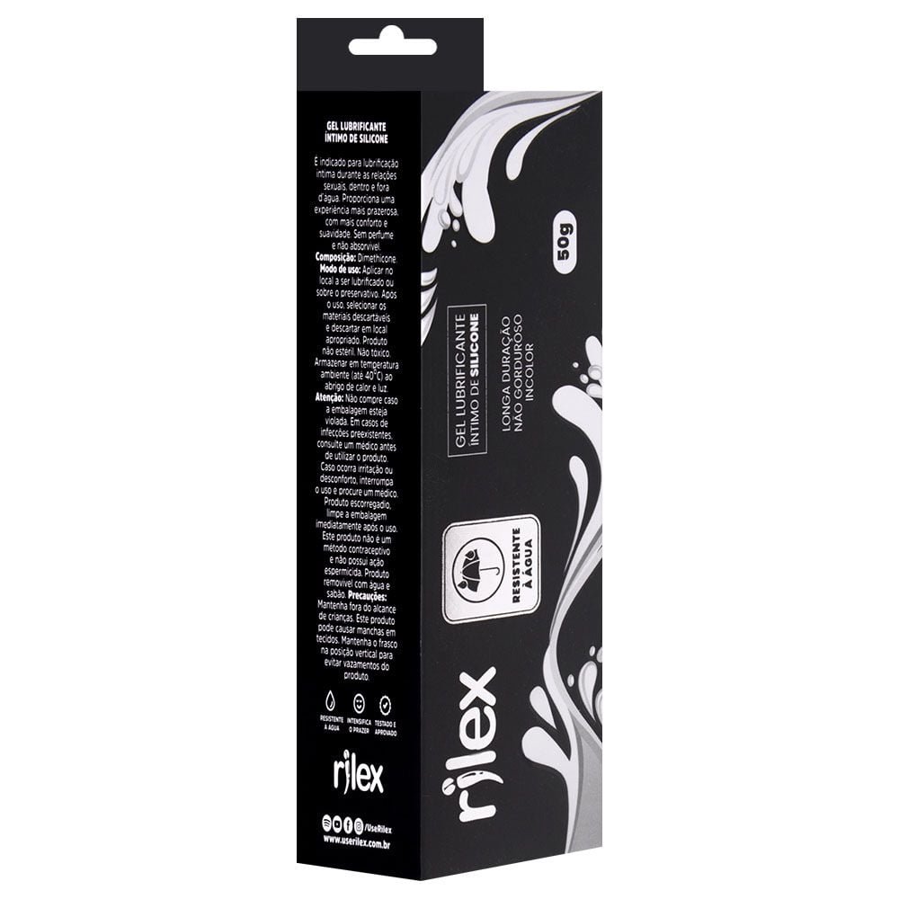Gel Lubrificante íntimo De Silicone 50g Rilex