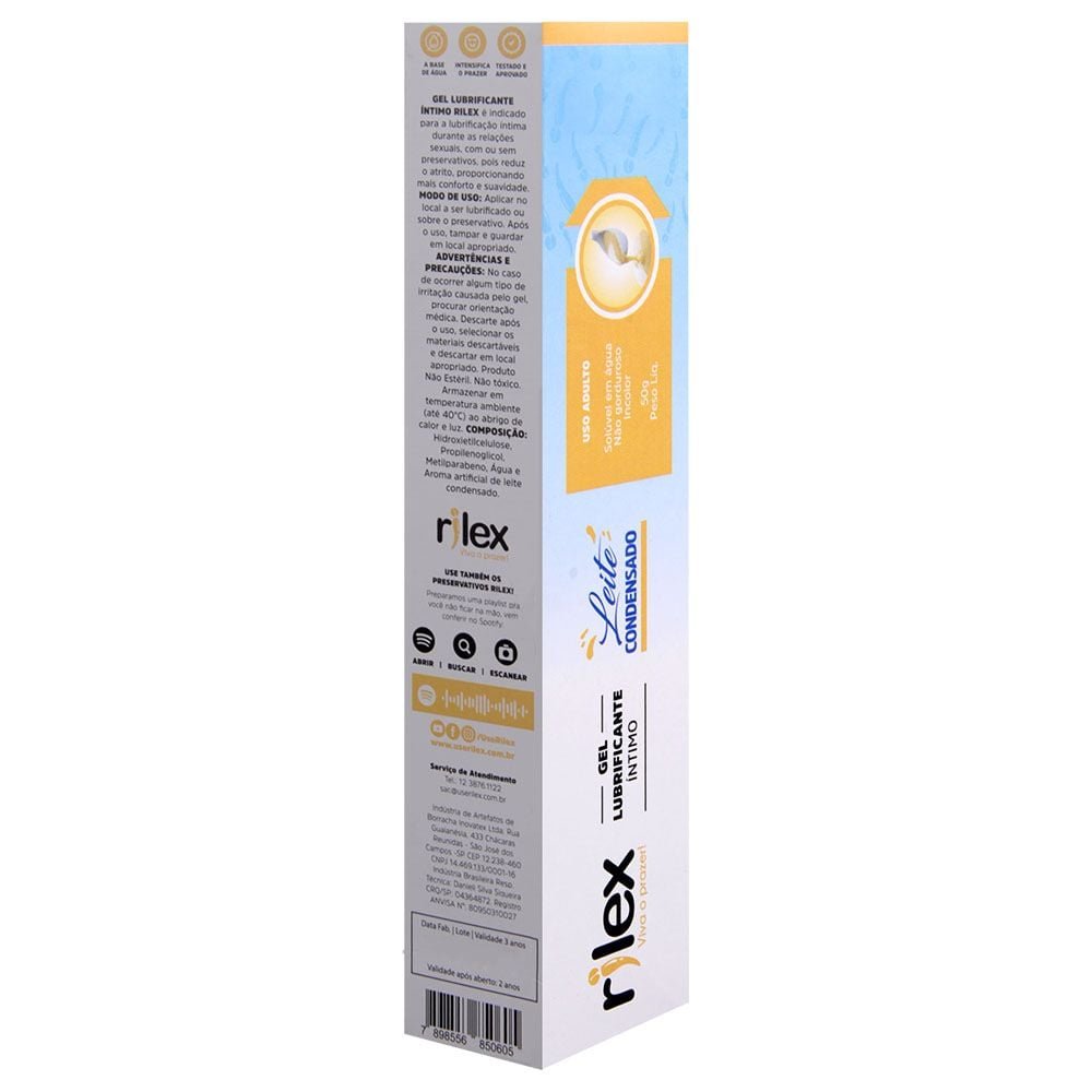 Gel Lubrificante íntimo Leite Condensado 50g Rilex