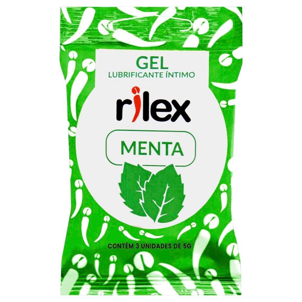 Gel Lubrificante íntimo Menta 03 Sachês Rilex