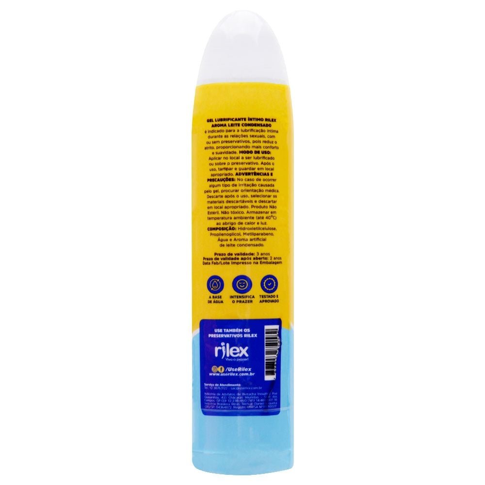 Gel Lubrificante íntimo Toy Leite Condensado 100g Rilex