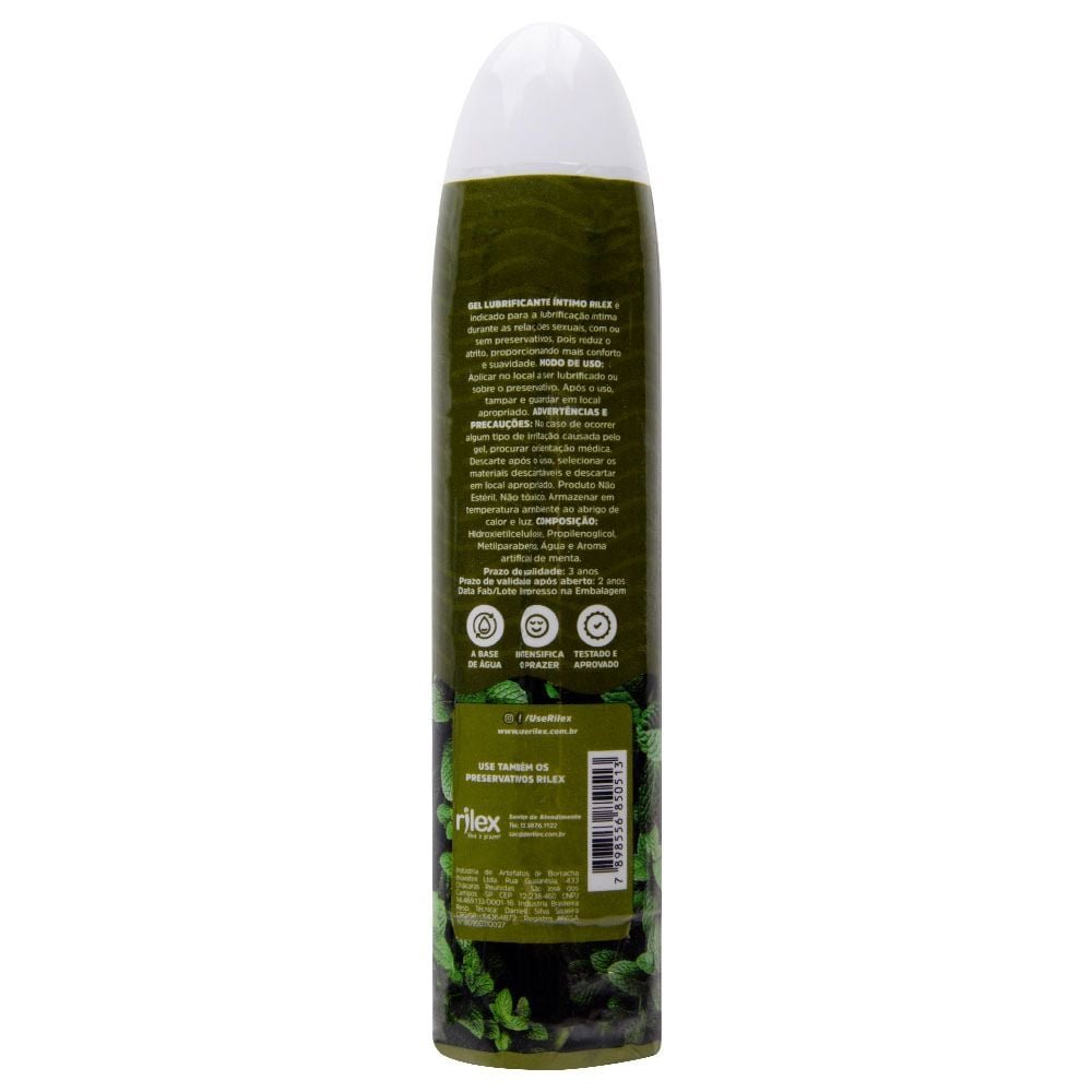 Gel Lubrificante íntimo Toy Menta 100g Rilex