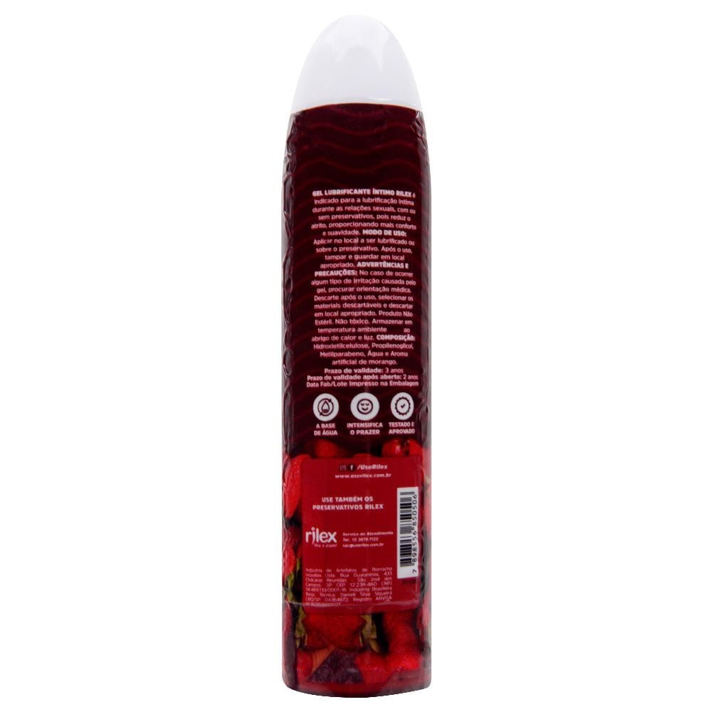 Gel Lubrificante íntimo Toy Morango 100g Rilex