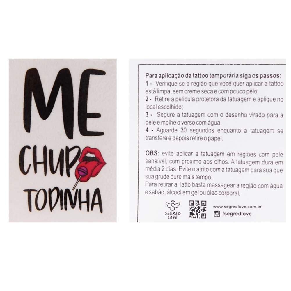 Gel Me Chupa Todinha Tatoo 15ml Segred Love