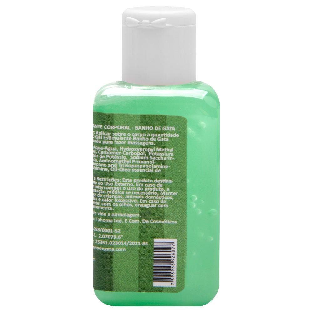 Gel óleo Beijável Estimulante 25ml Banho De Gata