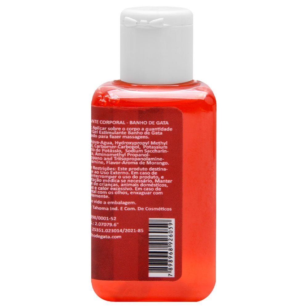 Gel óleo Beijável Estimulante 25ml Banho De Gata