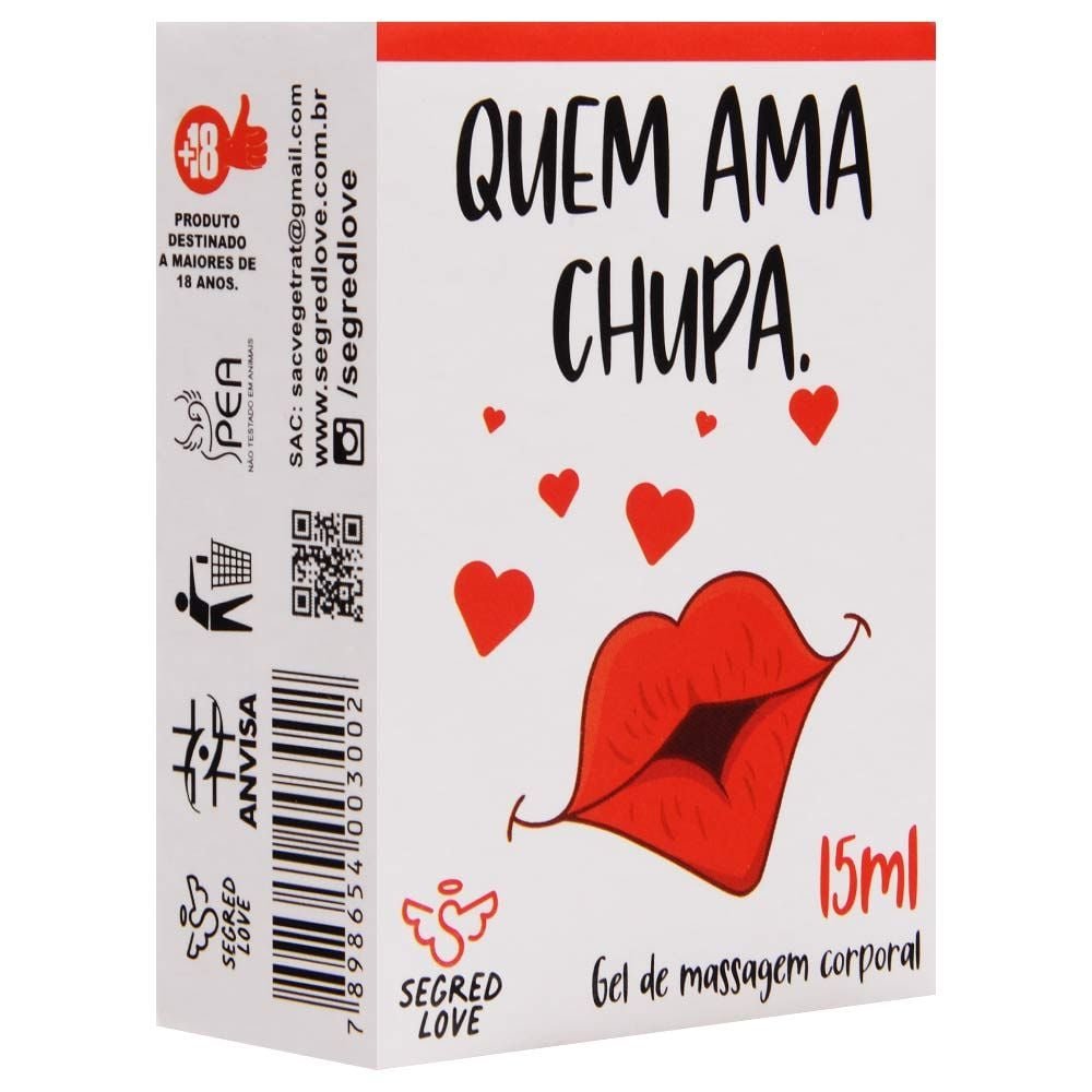 Gel Quem Ama Chupa Tatoo 15ml Segred Love