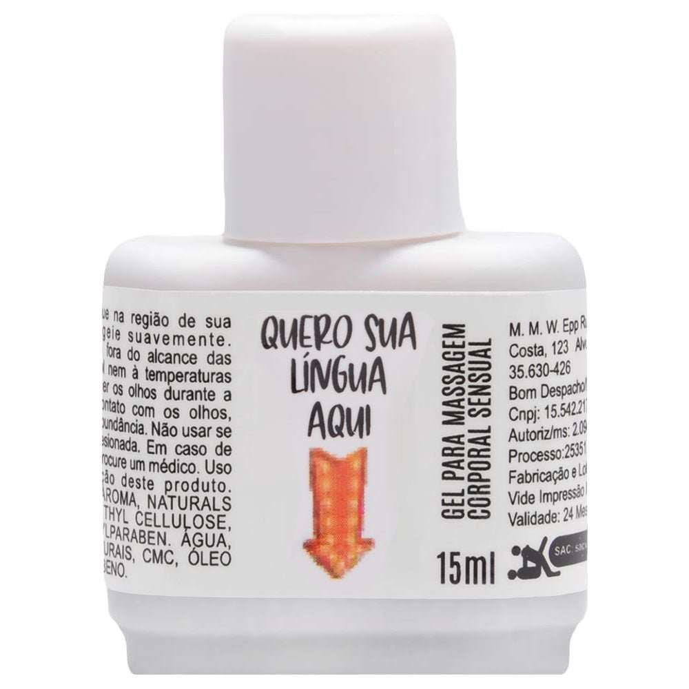 Gel Quero Sua Língua Aqui Tatoo 15ml Segred Love