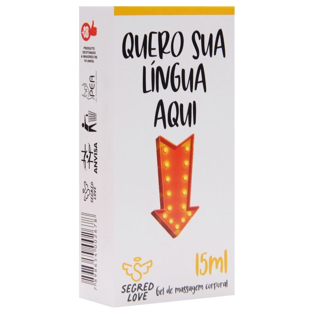 Gel Quero Sua Língua Aqui Tatoo 15ml Segred Love