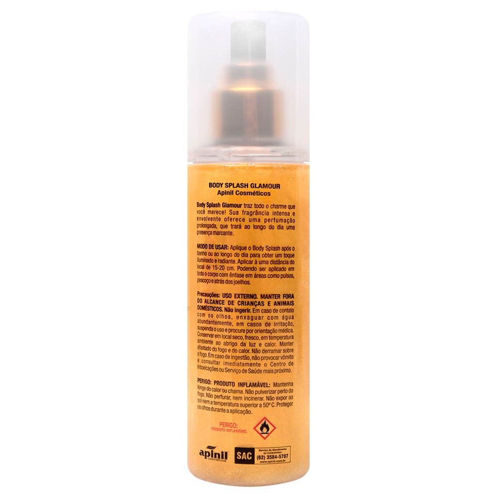 Glamour Body Splash Shine Toque Suave 200ml Apinil