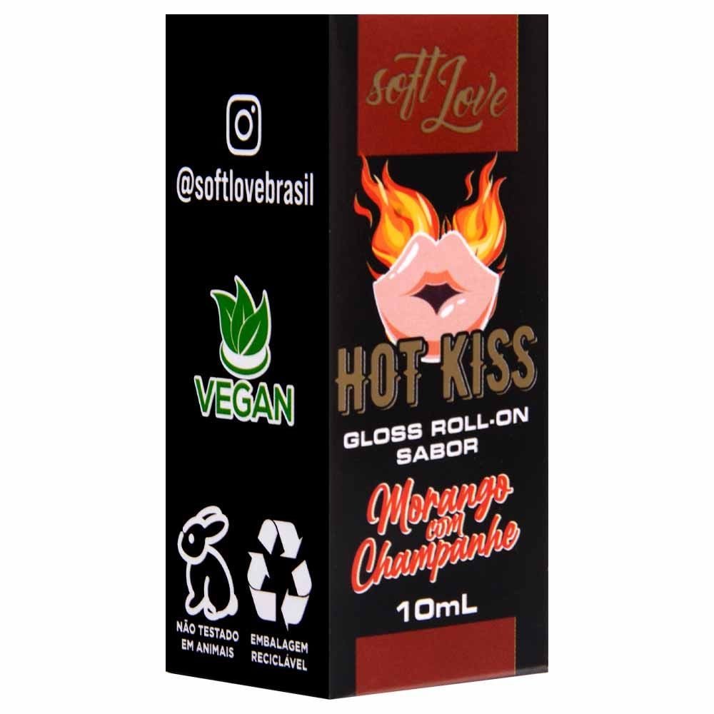 Gloss Hot Kiss Beijável 10ml Soft Love