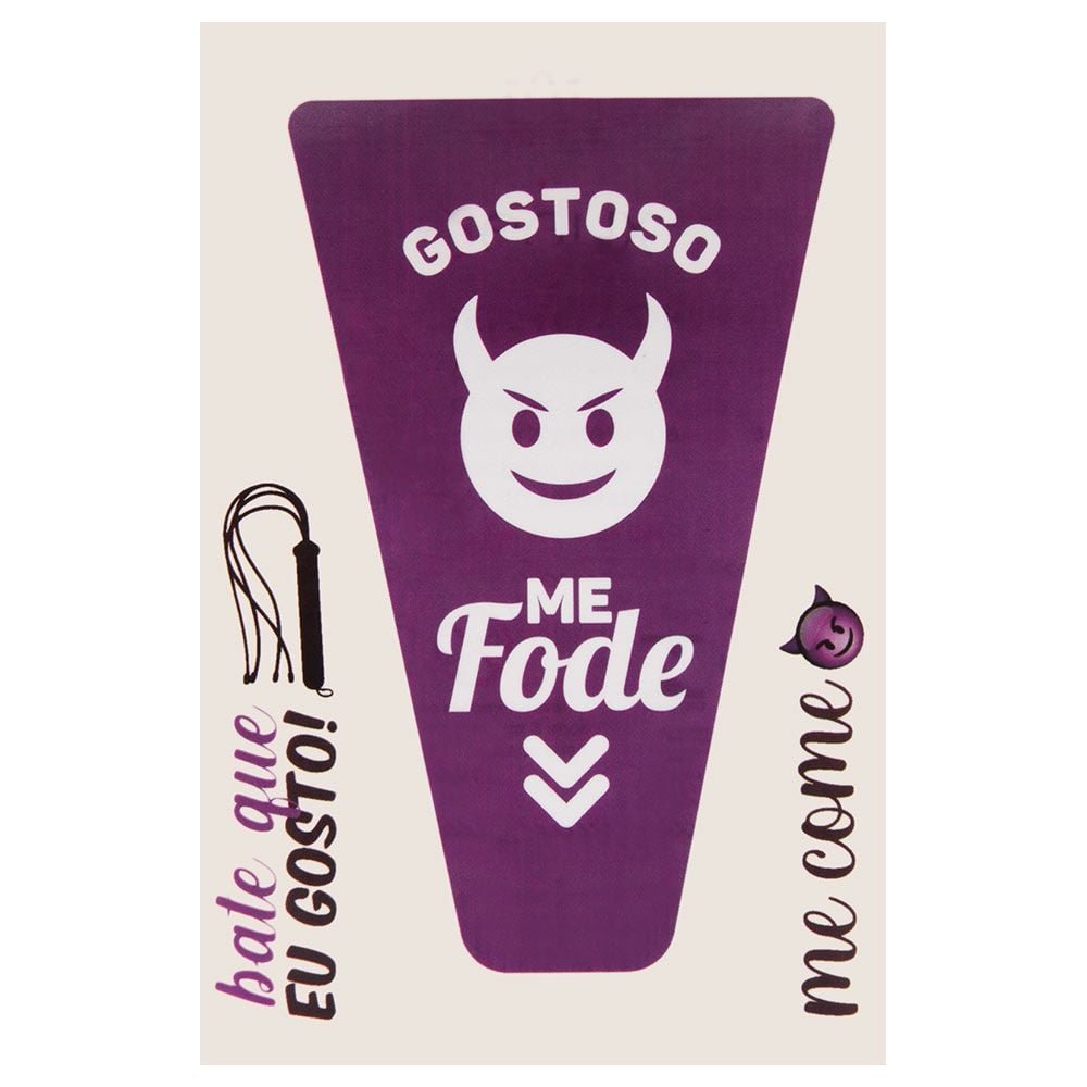 Gostoso Tatuagem Temporária 10 X 14cm Sedux