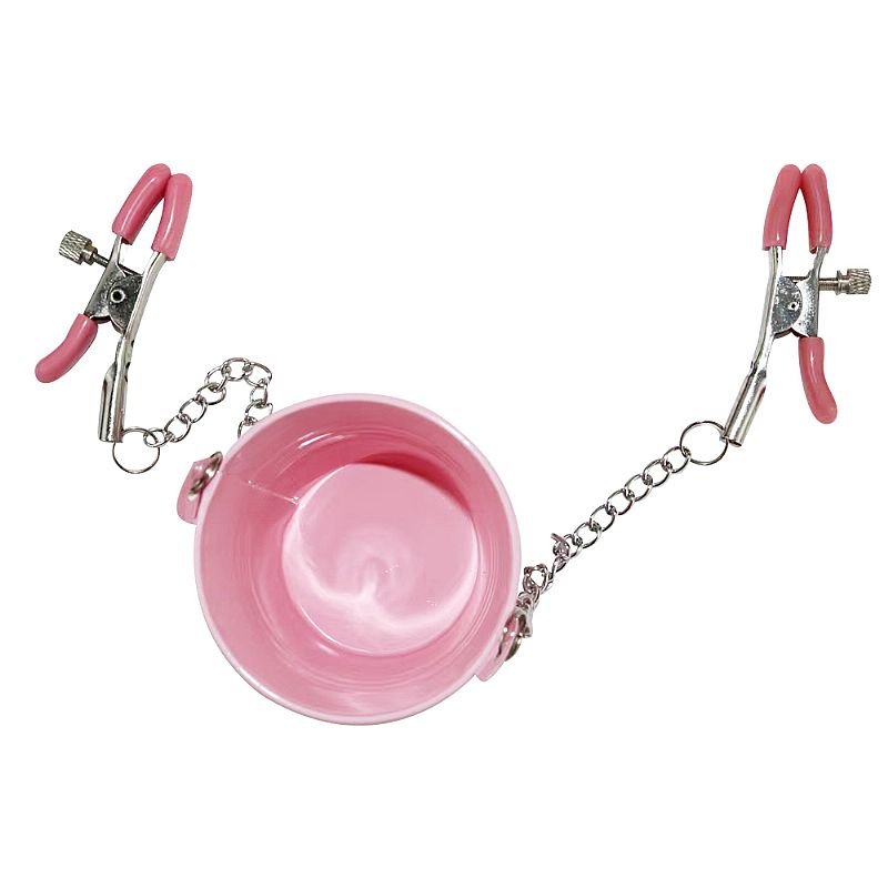 Grampos de Mamilo com Baldinho - Rosa