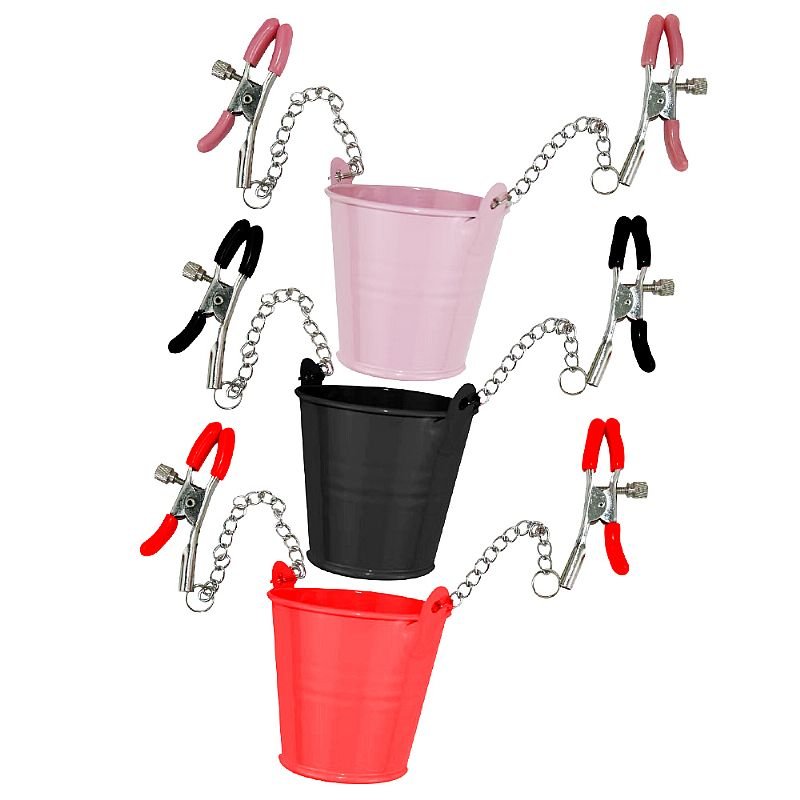 Grampos de Mamilo com Baldinho - Vermelho
