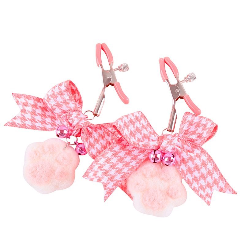Grampos de Mamilo com Pelúcia