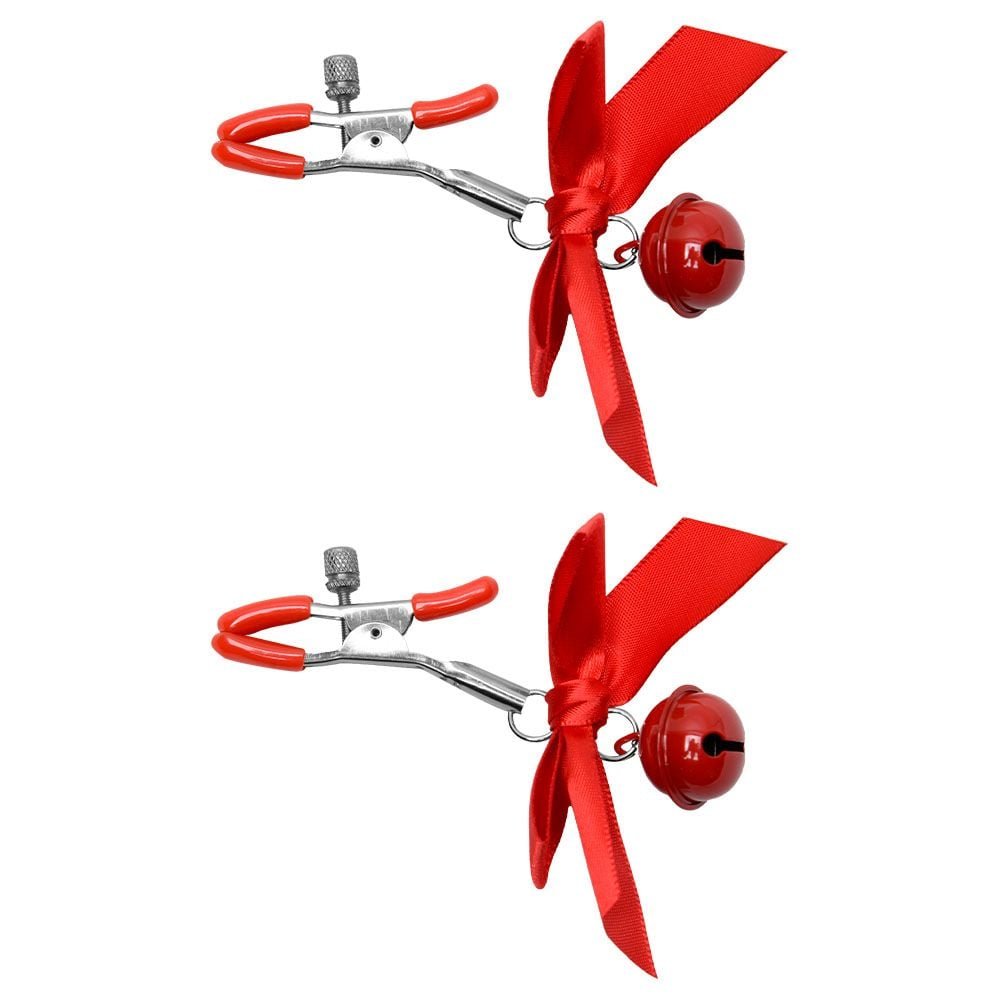 Grampos De Mamilo Com Sino E Laço Sexy Import