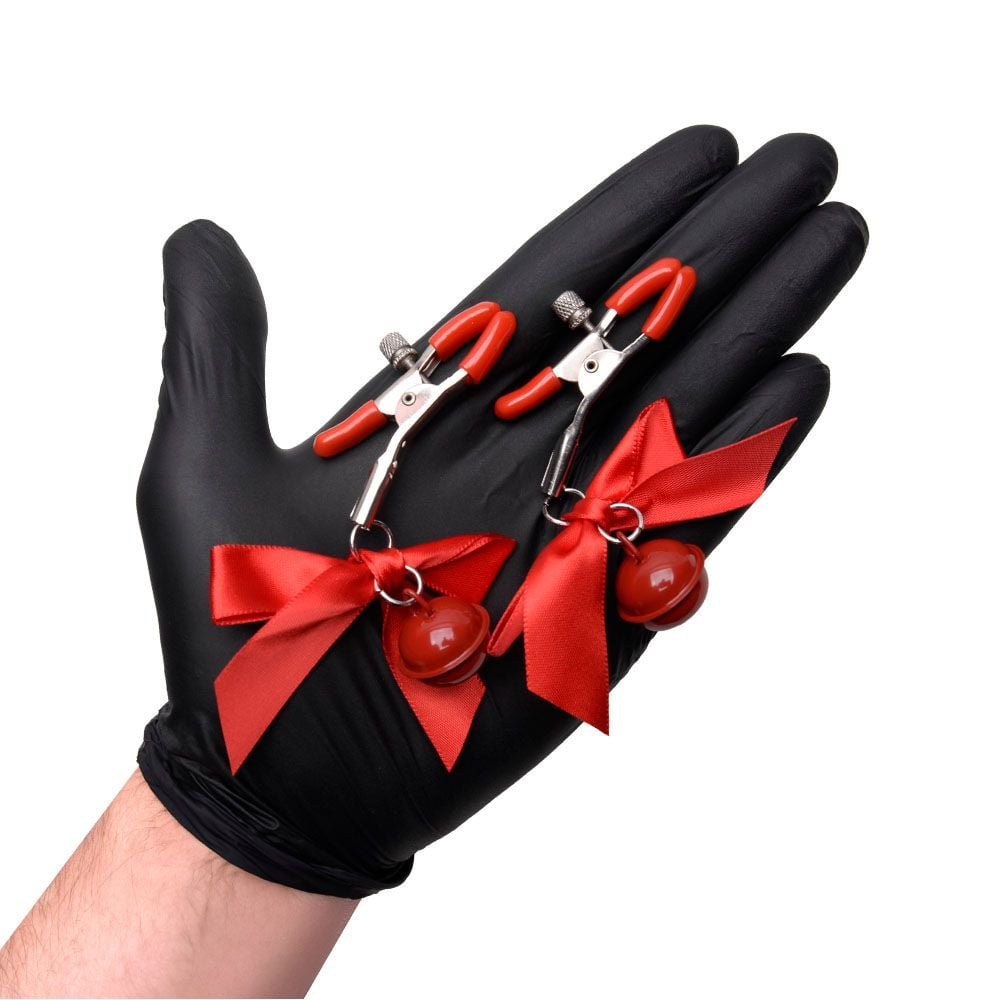 Grampos De Mamilo Com Sino E Laço Sexy Import
