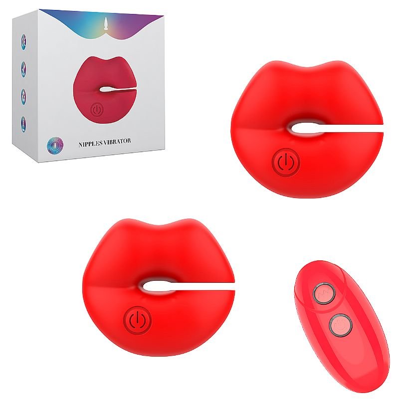 Grampos de Mamilo com Vibração e Controle Remoto
