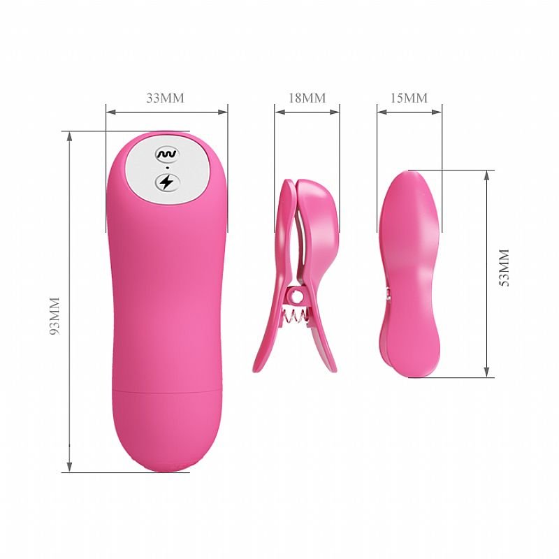 Grampos de Mamilos com Choque - Romantic - Baile