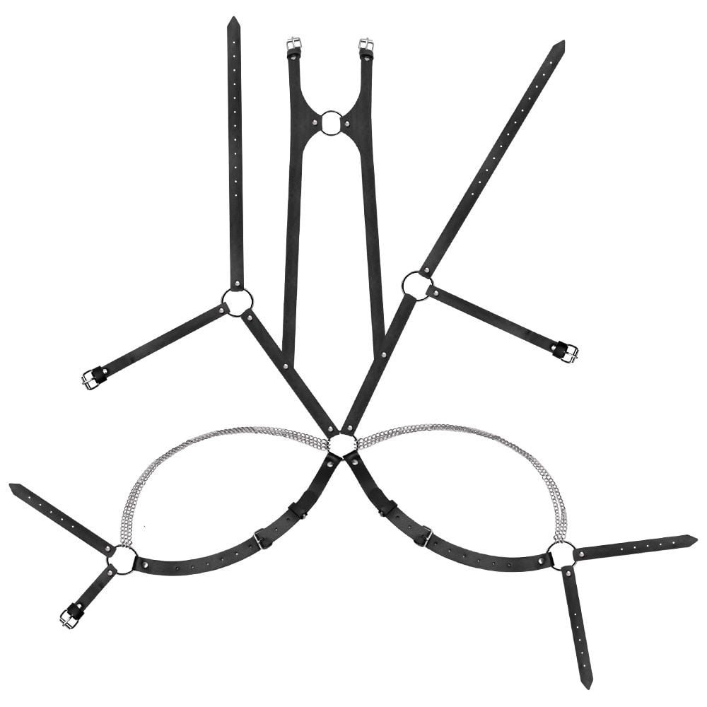 Harness Calcinha Cinta Liga Correntes Sexy Import