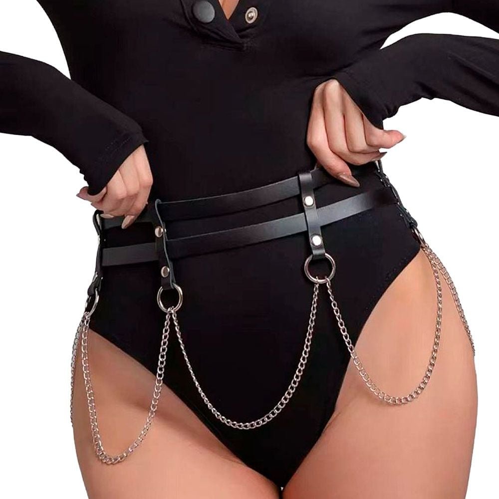 Harness Cinto Detalhes Em Correntes 5 Sexy Import