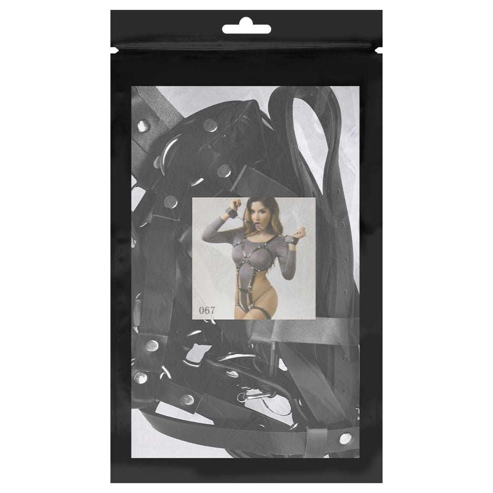 Harness Corporal Com Algema Couro Sexy Import