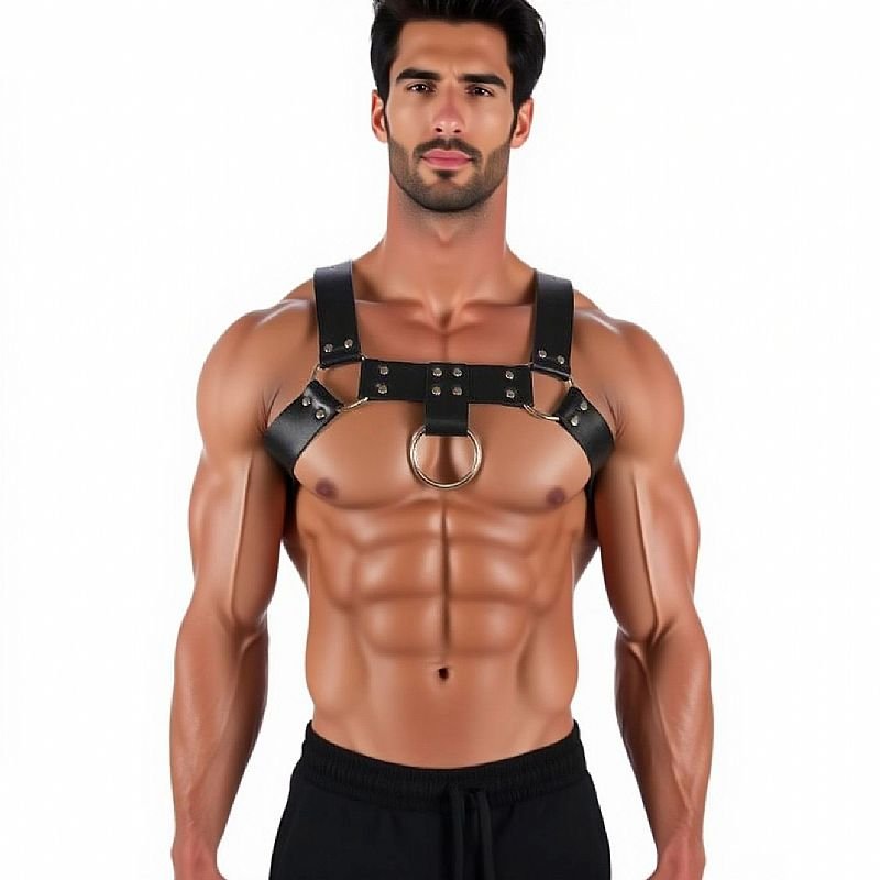 Harness Masculino com Argolas - 3,5cm X 100,0 cm
